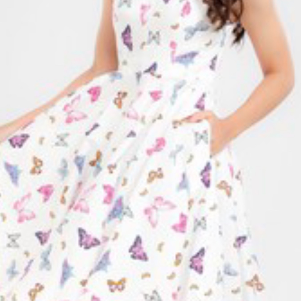 New 1950s -style Butterfly Swing Dress
